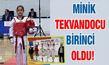       Minik tekvandocu birinci oldu!