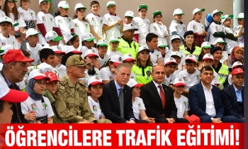 Öğrencilere trafik eğitimi!