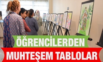 Öğrencilerden muhteşem tablolar