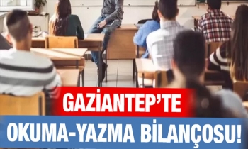 Gaziantep’te okuma-yazma bilançosu!