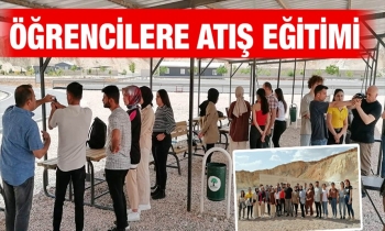 Öğrencilere atış eğitimi!
