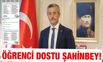 Öğrenci dostu Şahinbey!
