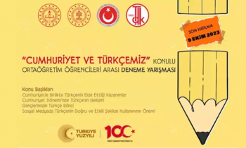 ‘Cumhuriyet ve Türkçemiz’ deneme yarışması