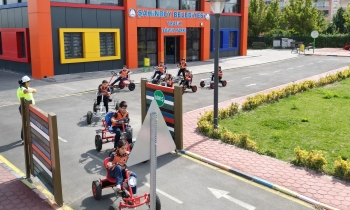 Öğrencilere trafik bilinci aşılanıyor!  